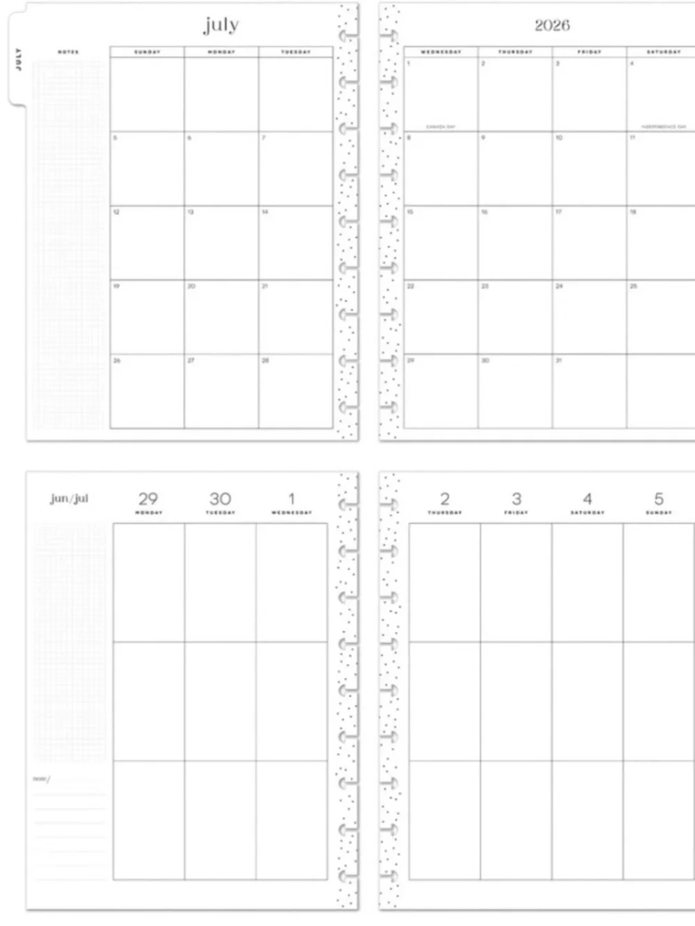 ▪️NWT Happy Planner 26-27 Black Noir Customizable Planner - Classic